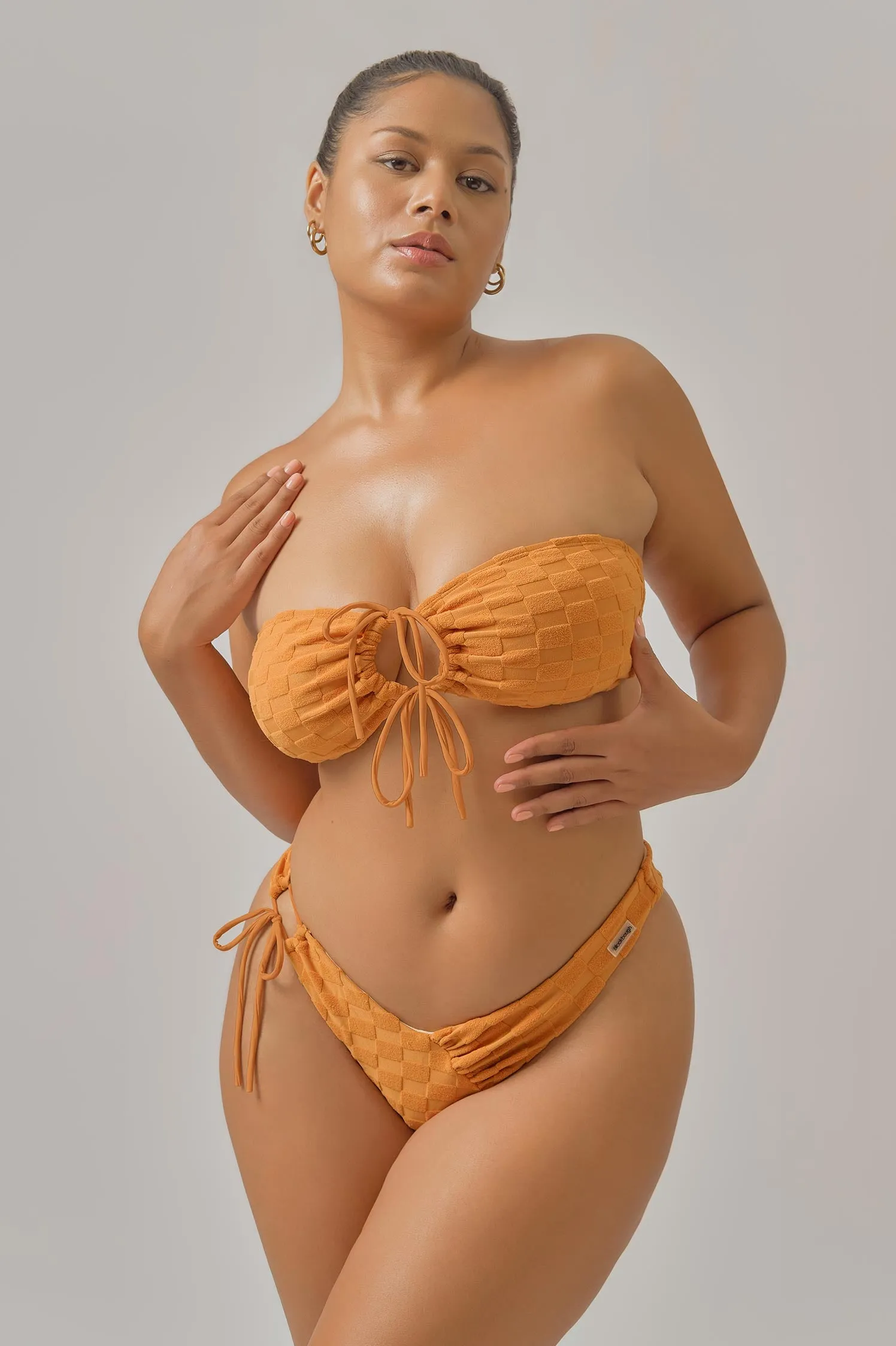 Alana Bandeau Top / Toffee Jacquard FINAL SALE sold by Blackbough product image thumbnail 4