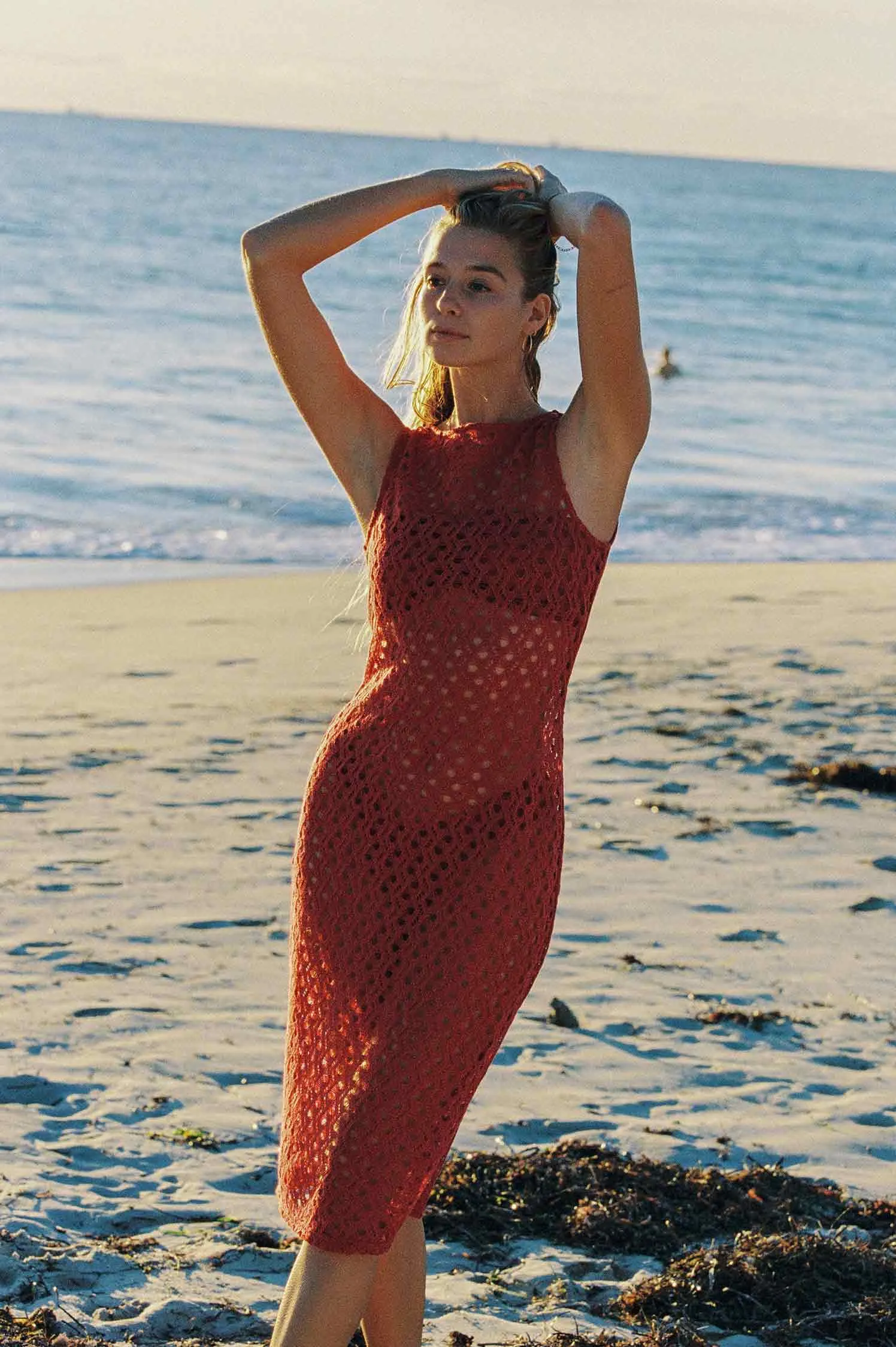 Ena Midi Dress / Cherry Wine sold by Blackbough product image thumbnail 5