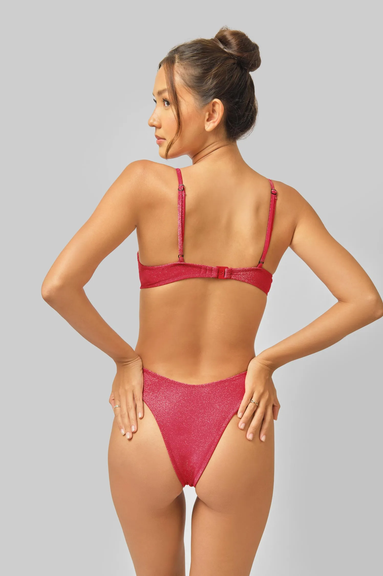 Cindy Push Up Underwire Top / Ruby Shimmer FINAL SALE sold by Blackbough product image thumbnail 3