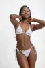 Grace Side Ties Ruffled Adjustable Bottoms / Gumdrop Pointelle FINAL SALE sold by Blackbough