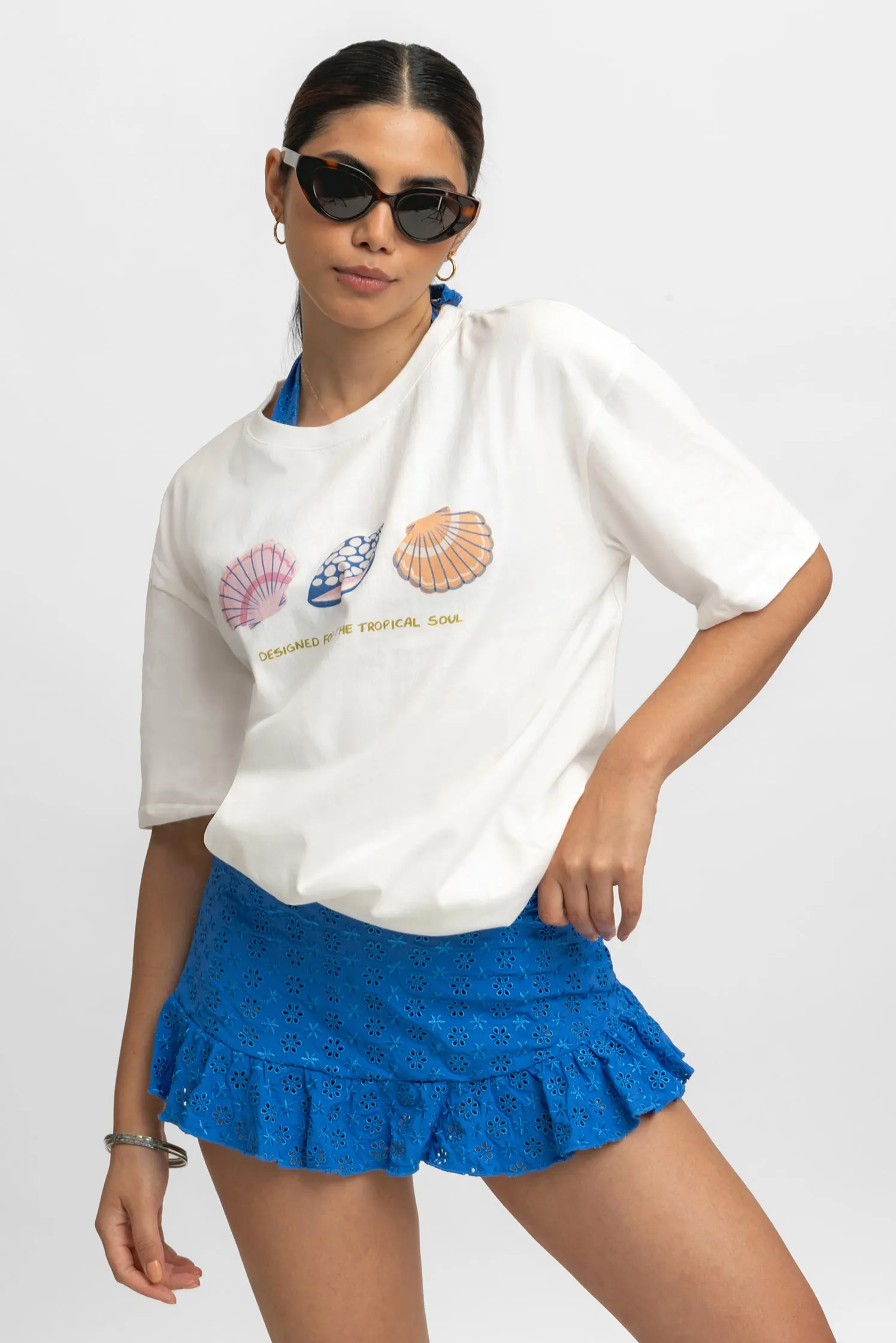 Oversized Graphic Tee / Coastline sold by Blackbough product image thumbnail 4