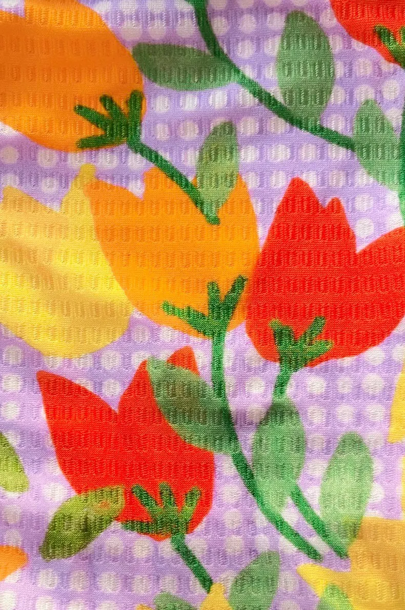 Georgia Ruched Underwire Top / Tulip Time Waffle Knit sold by Blackbough product image thumbnail 5