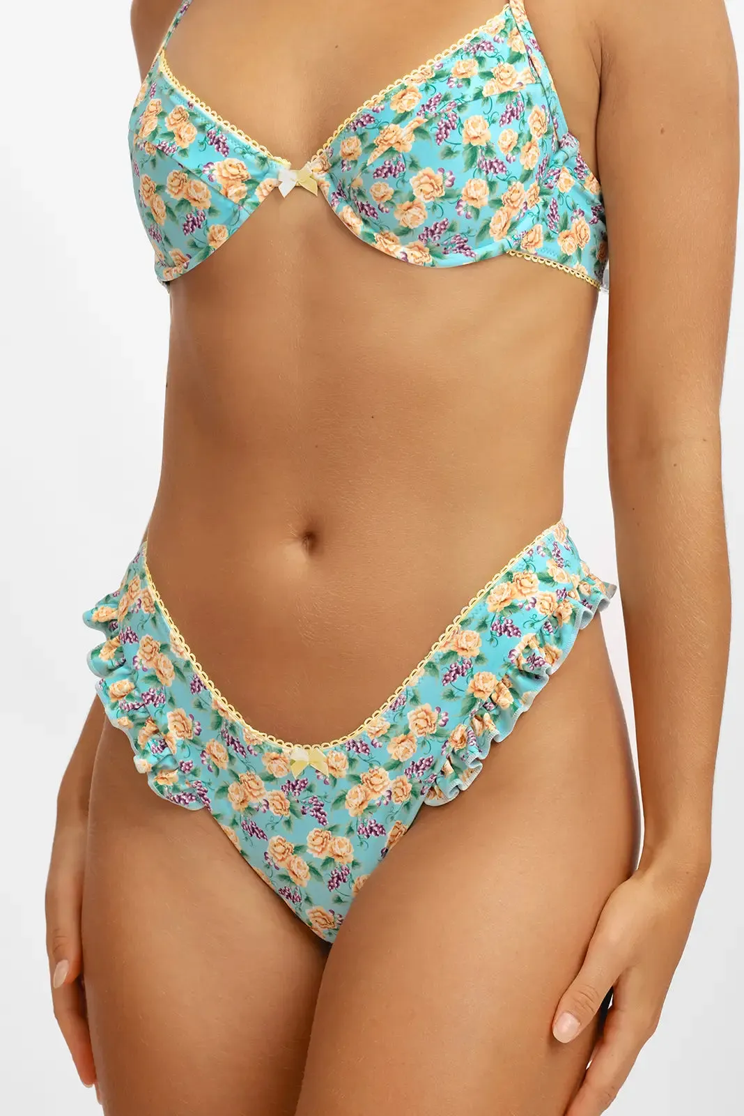 Candice Ruffled Cheeky Bottoms / Terrazza FINAL SALE sold by Blackbough