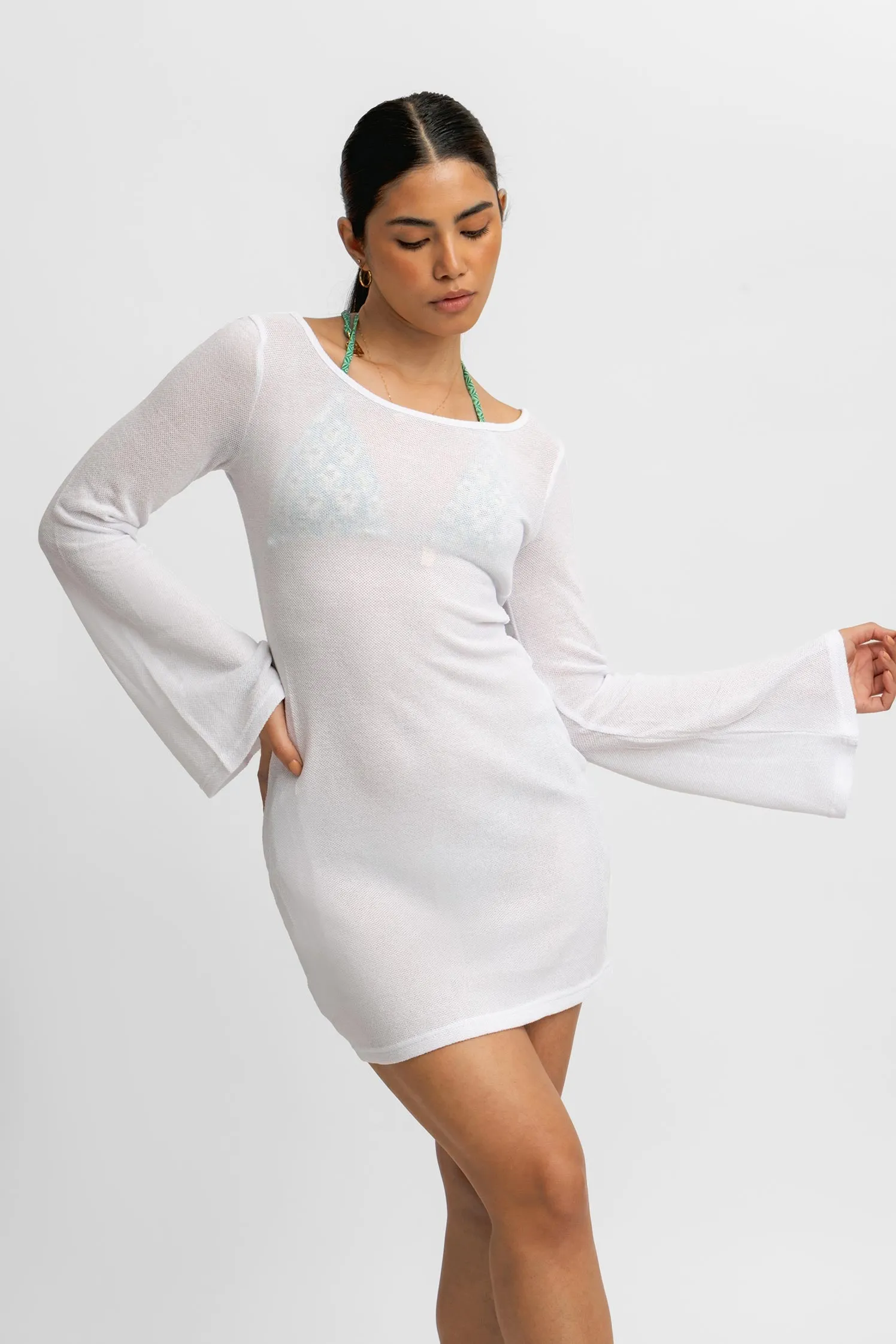 Meredith Open Back Dress / Cloud Knit sold by Blackbough product image thumbnail 2