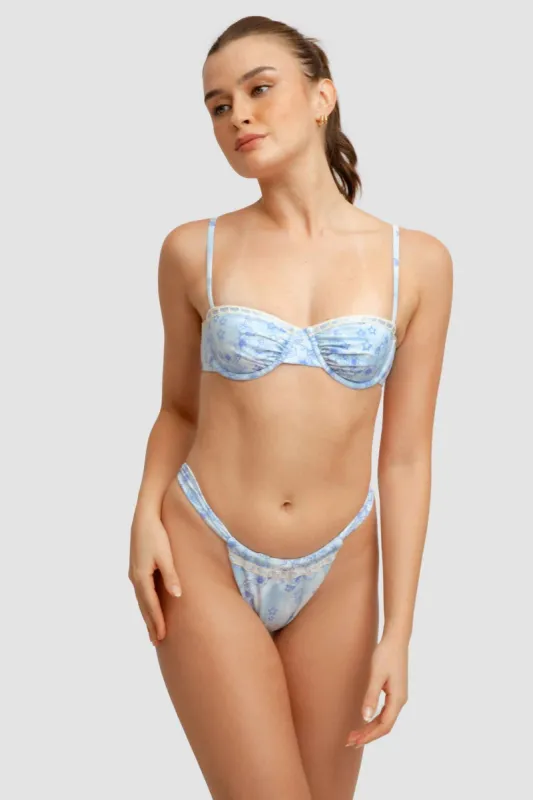 Georgia Ruched Underwire Top / Stardust FINAL SALE sold by Blackbough