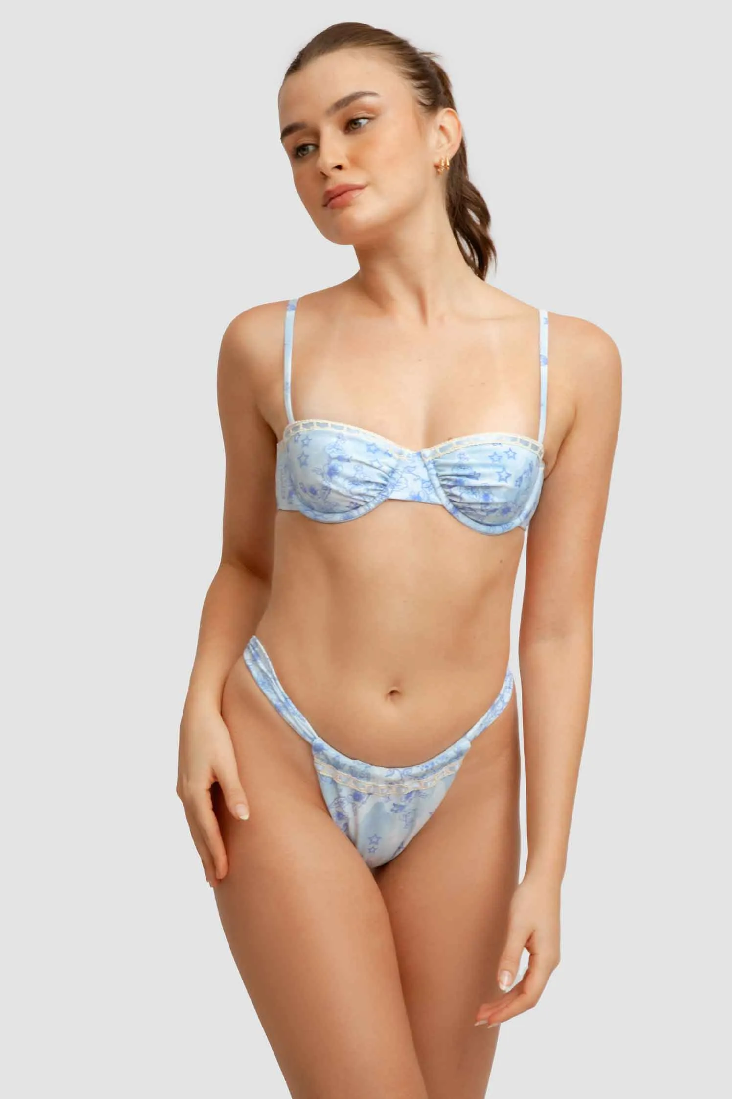 Georgia Ruched Underwire Top / Stardust FINAL SALE sold by Blackbough