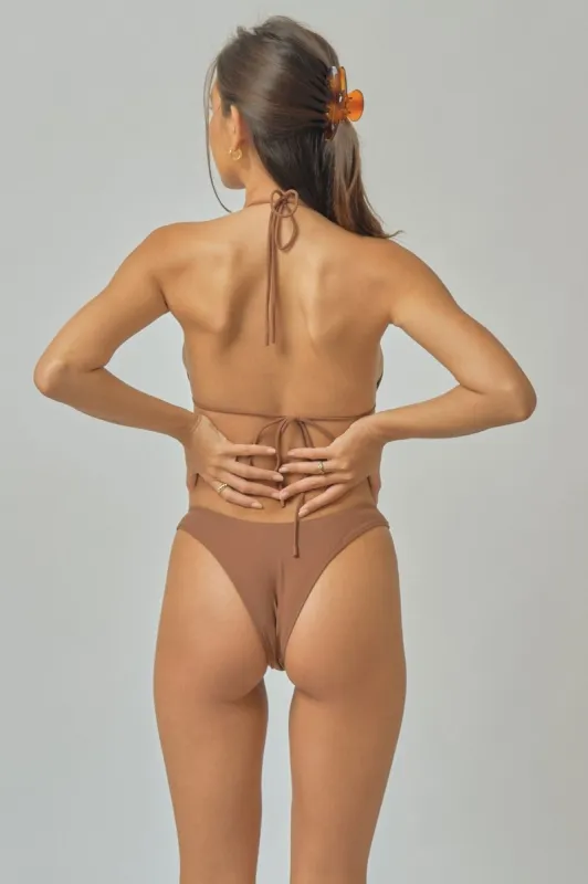 Martini High Rise Cheeky Bottoms / Cocoa FINAL SALE sold by Blackbough