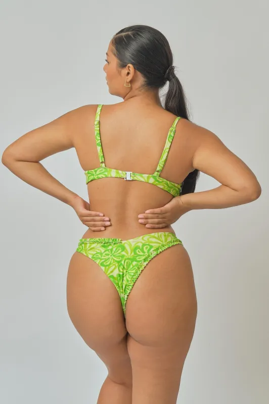 Amelia Frilled Cheeky Bottoms / Mojito FINAL SALE sold by Blackbough