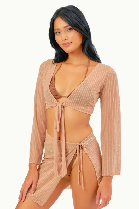 Kiki Cover Up Set / Tan FINAL SALE sold by Blackbough