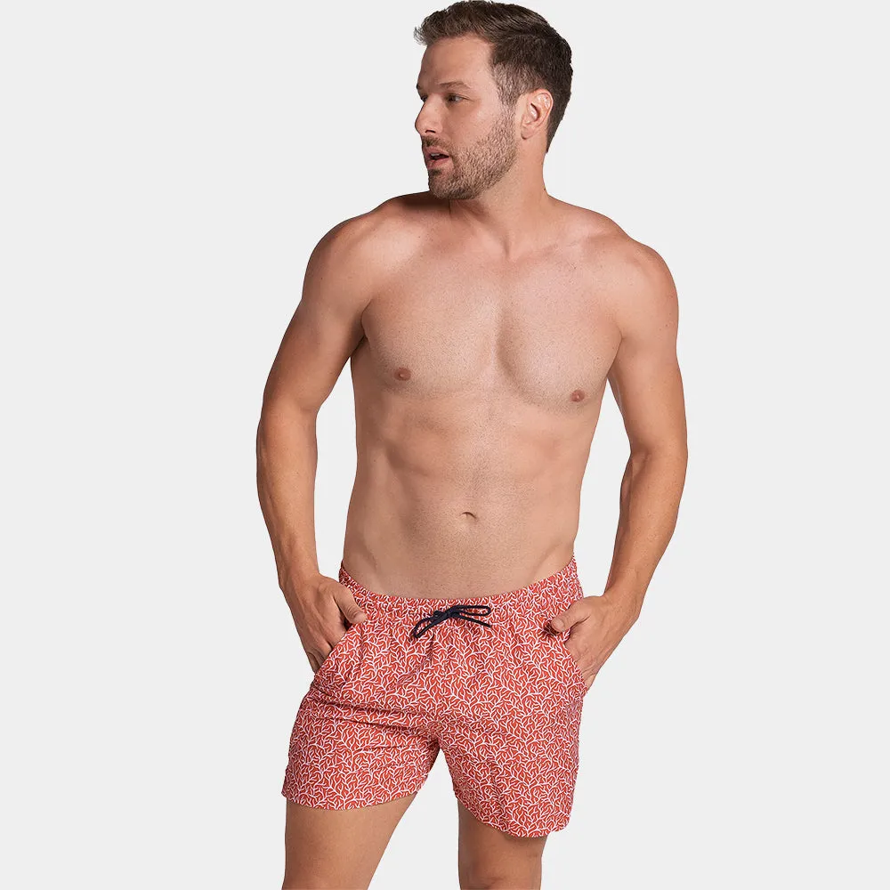 5" Inseam Swim Trunk in Red Coral Print (Small Available) sold by Blade + Blue product image thumbnail 3