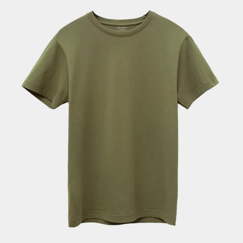 Green Olive Supima Cotton T-Shirt sold by Blade + Blue