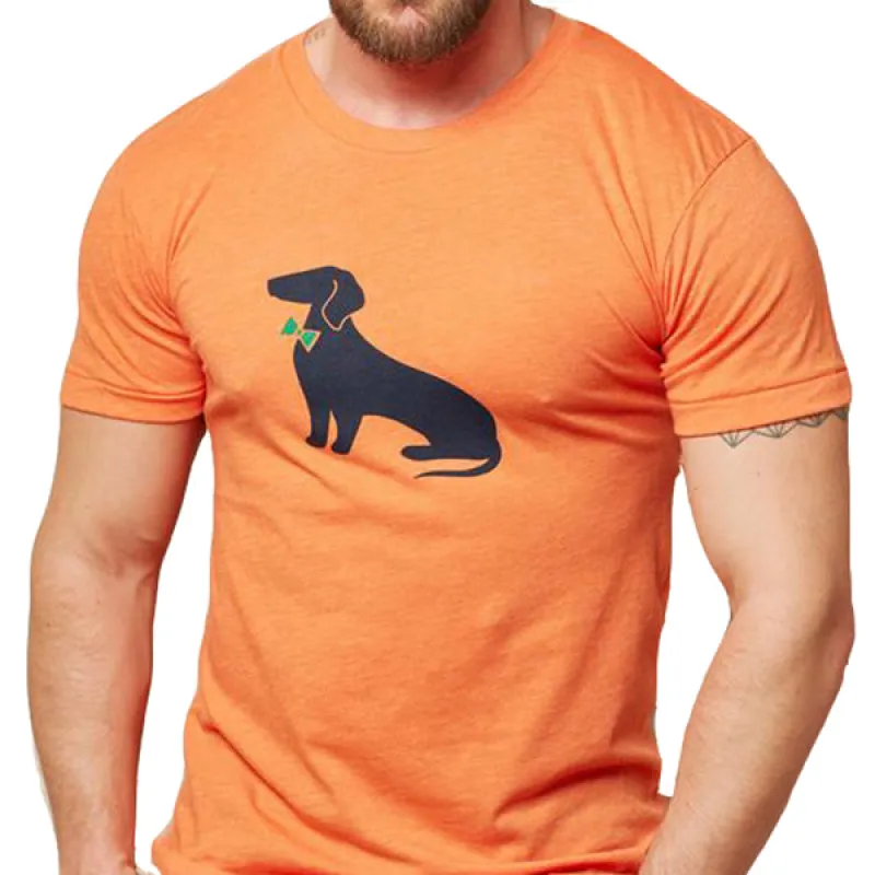 Orange Heather Dachshund T-Shirt sold by Blade + Blue