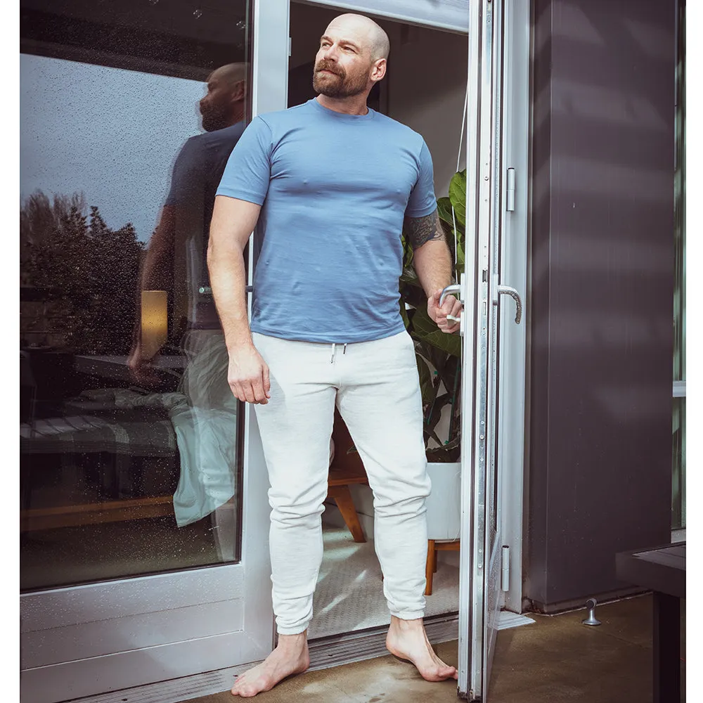 Silver Heather Organic Cotton Lounge Pants (Size XL Available) sold by Blade + Blue product image thumbnail 5