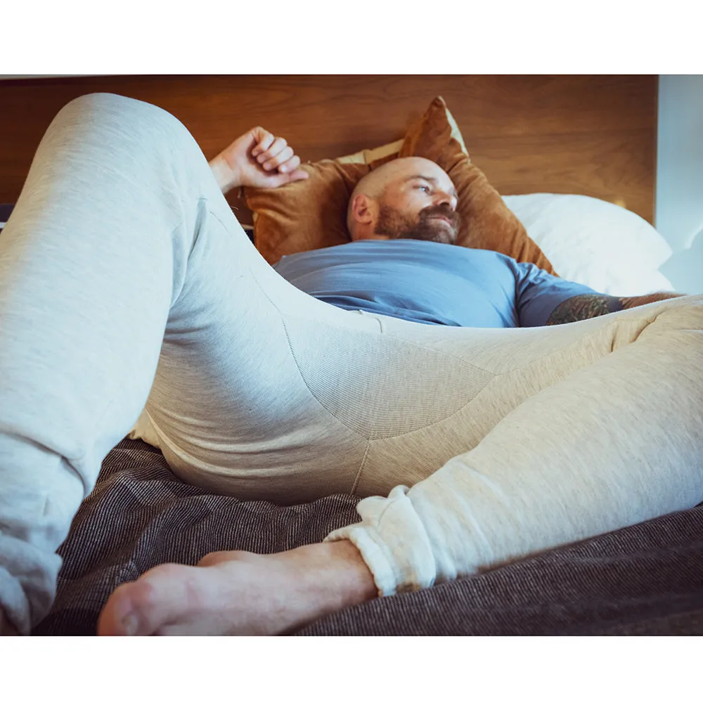 Silver Heather Organic Cotton Lounge Pants (Size XL Available) sold by Blade + Blue product image thumbnail 4