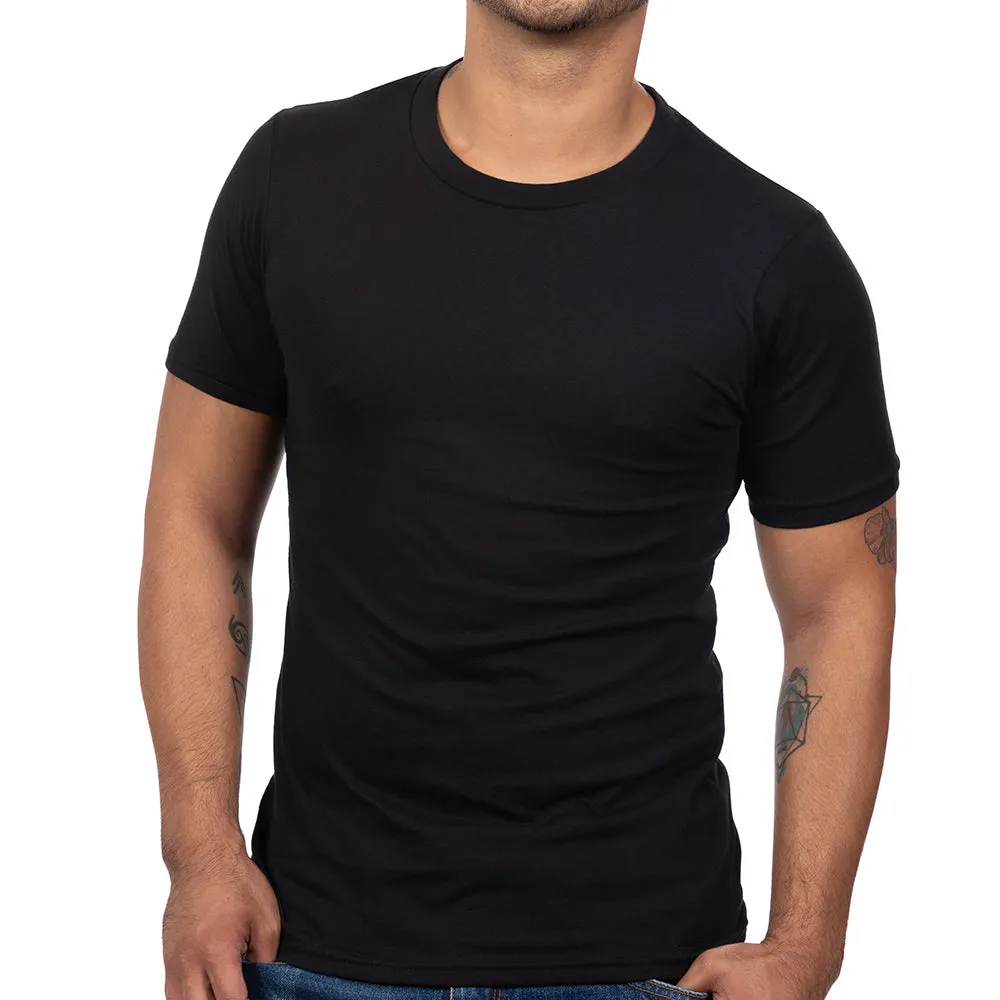 "Kicker" : Black Cotton T-Shirt sold by Blade + Blue