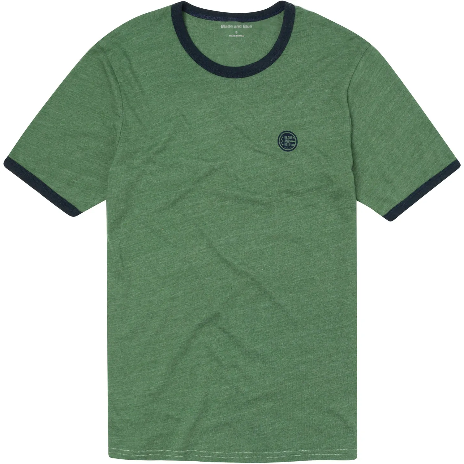 Basil Green Tri-Blend Varsity Ringer T-Shirt (M & XL AVAILABLE) sold by Blade + Blue