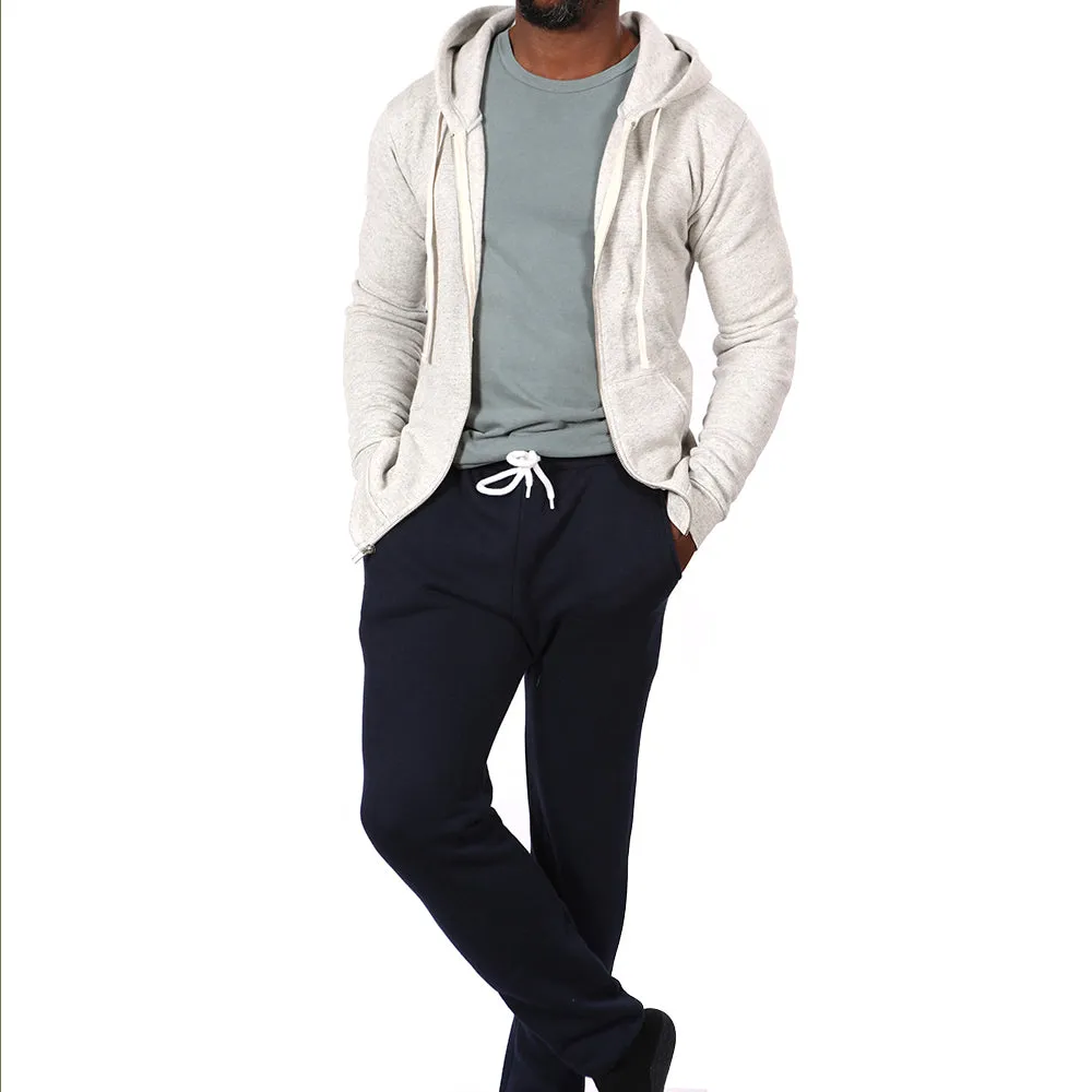 White Heather Salt & Pepper Full Zip Hoodie sold by Blade + Blue product image thumbnail 3