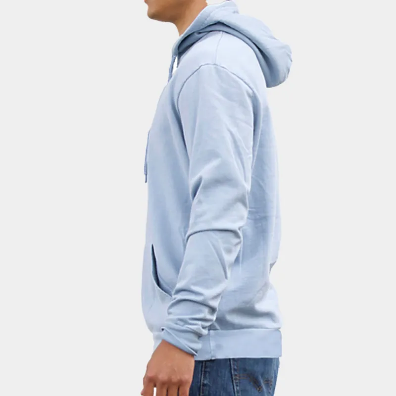 Pigment Dyed Lightweight Cotton Popover Hood in Ice Blue sold by Blade + Blue