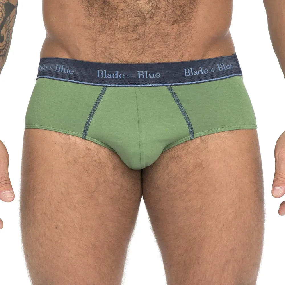 Grassy Green Classic Fit Brief Underwear - Made In USA sold by Blade + Blue product image thumbnail 2