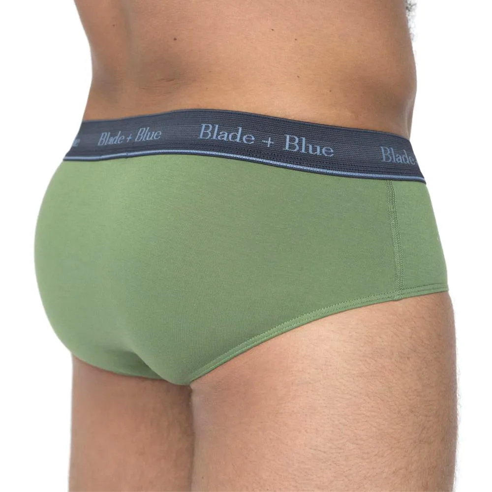 Grassy Green Classic Fit Brief Underwear - Made In USA sold by Blade + Blue product image thumbnail 3