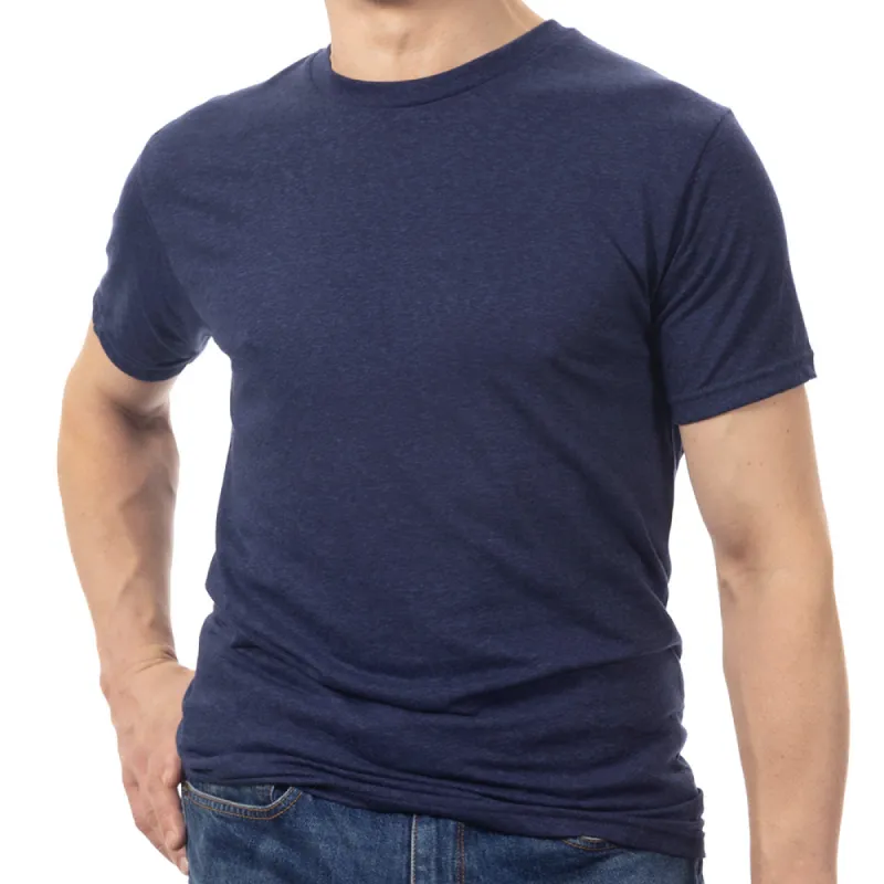 Blue/Black Heather Tri Blend T-Shirt sold by Blade + Blue