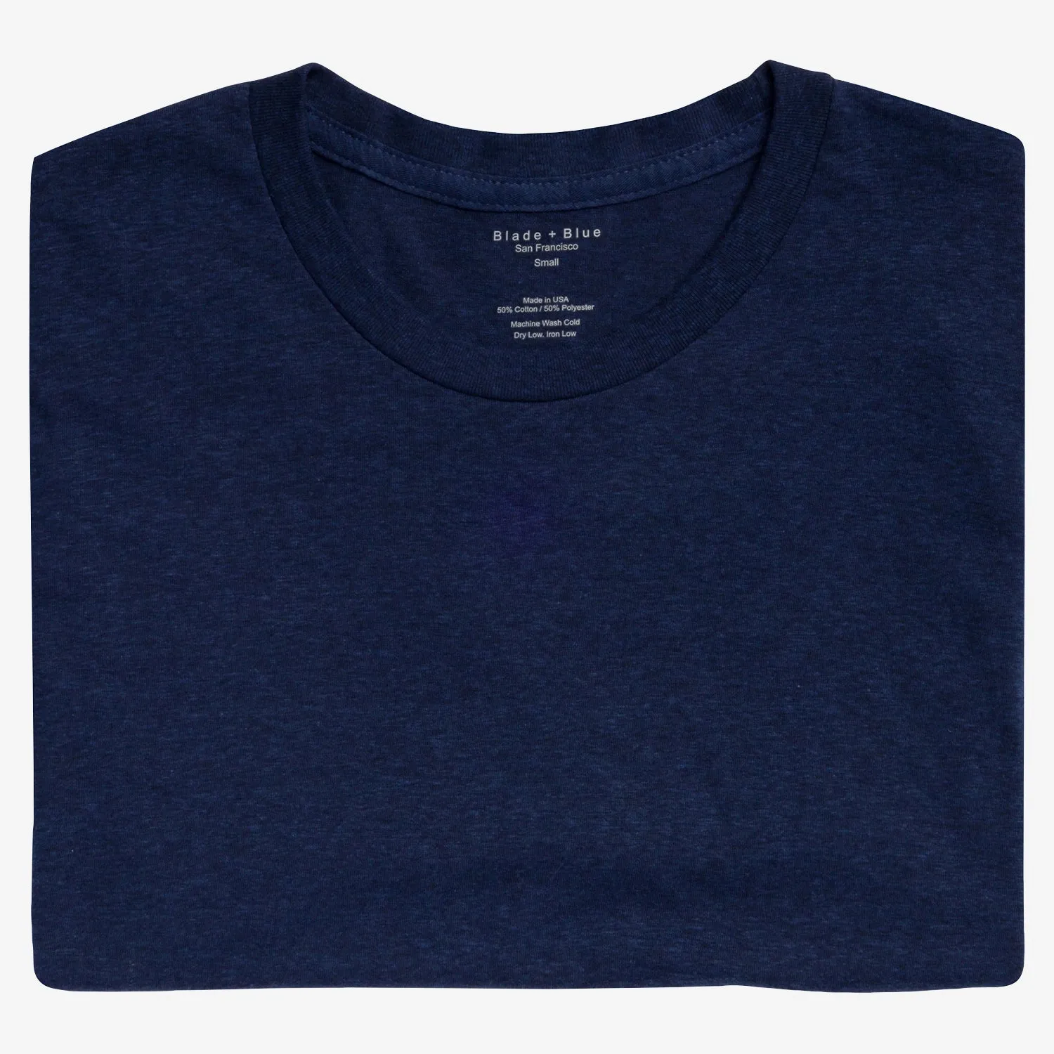 Blue/Black Heather Tri Blend T-Shirt sold by Blade + Blue product image thumbnail 2