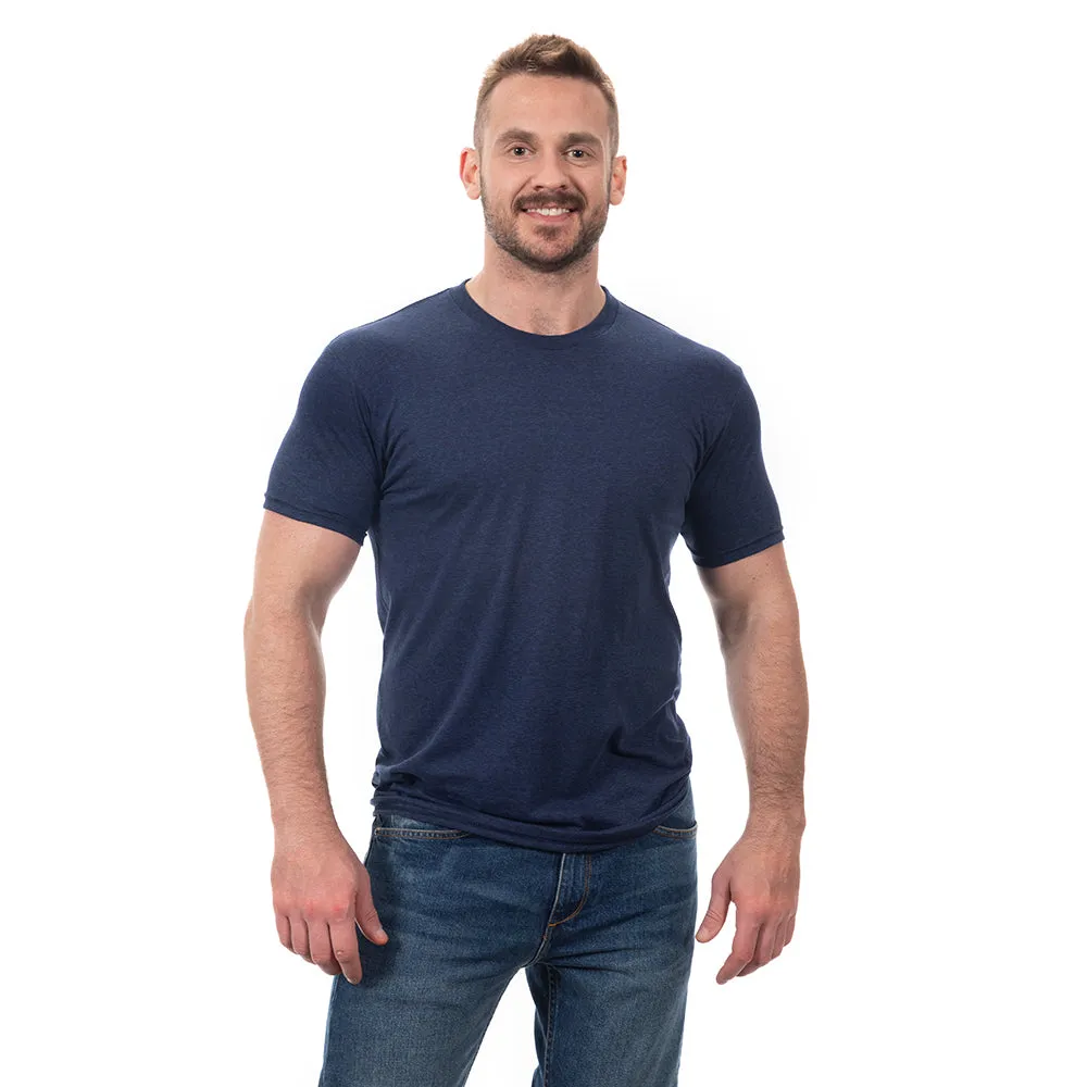 Blue/Black Heather Tri Blend T-Shirt sold by Blade + Blue product image thumbnail 4