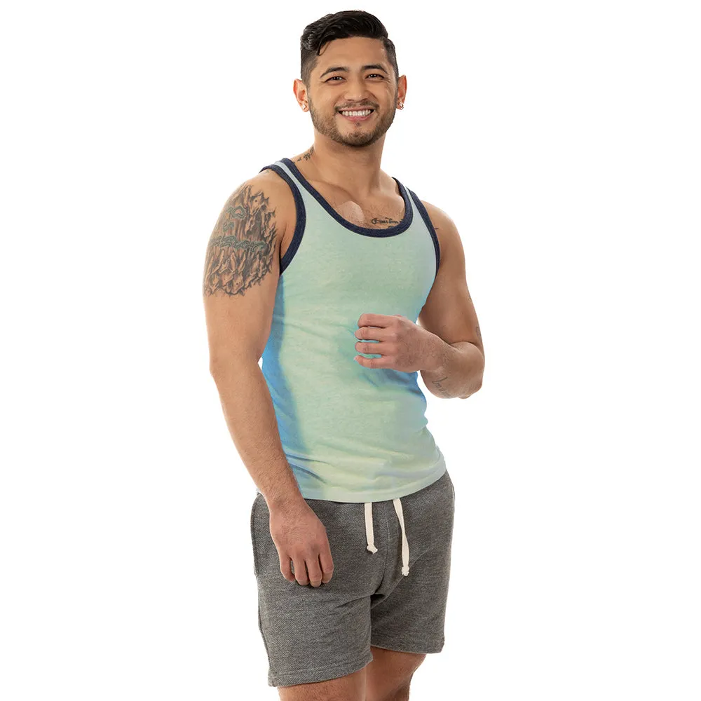 Mint Green Tri-Blend Varsity Tank Top sold by Blade + Blue product image thumbnail 3
