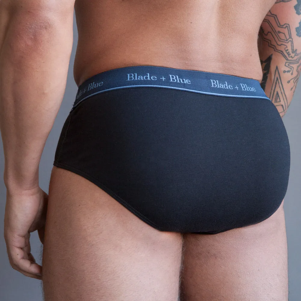 Black Classic Fit Brief Underwear - Made In USA sold by Blade + Blue product image thumbnail 3