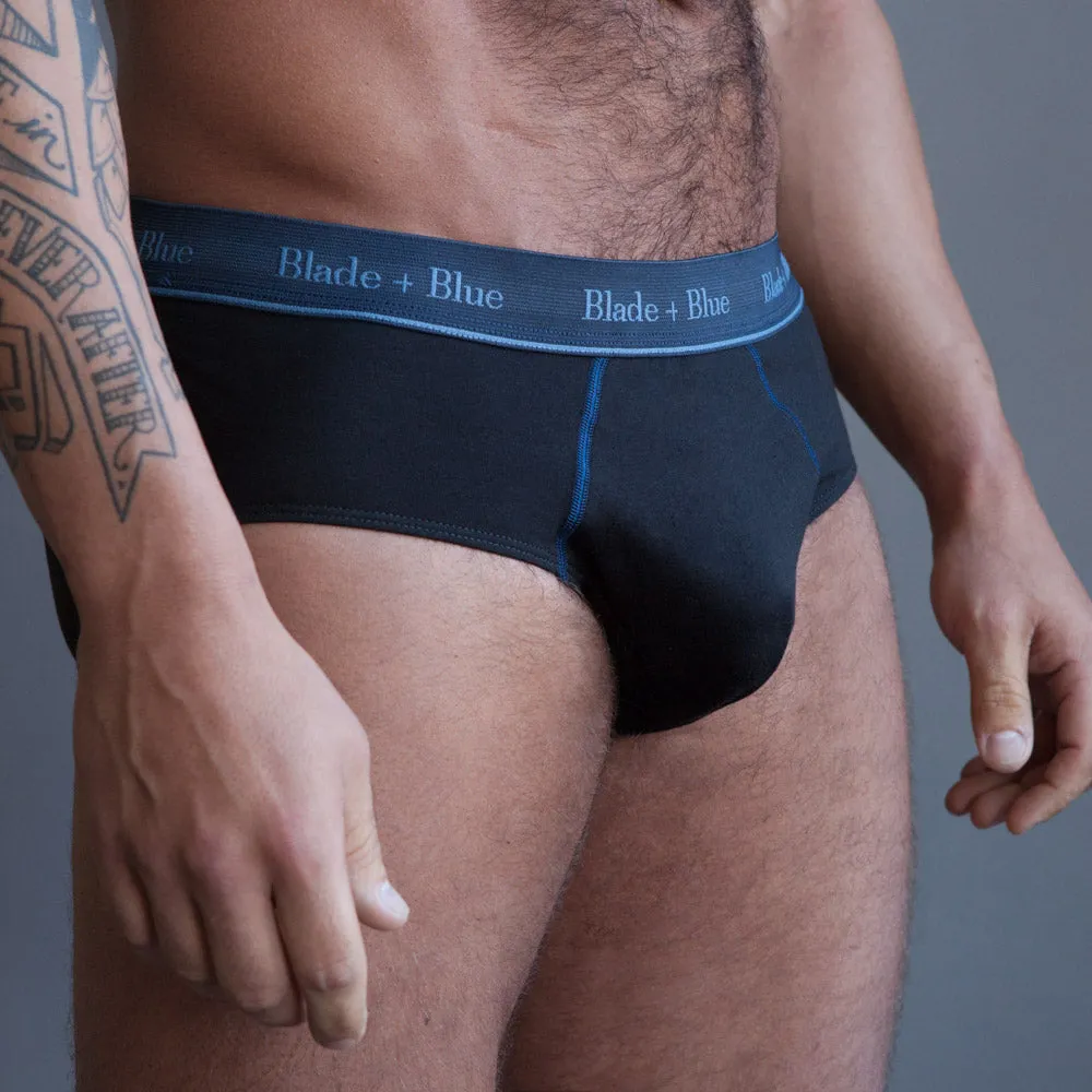 Black Classic Fit Brief Underwear - Made In USA sold by Blade + Blue product image thumbnail 4