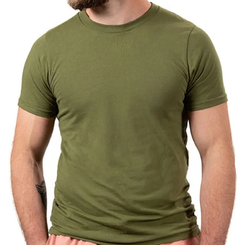 Olive Green Cotton T-Shirt sold by Blade + Blue