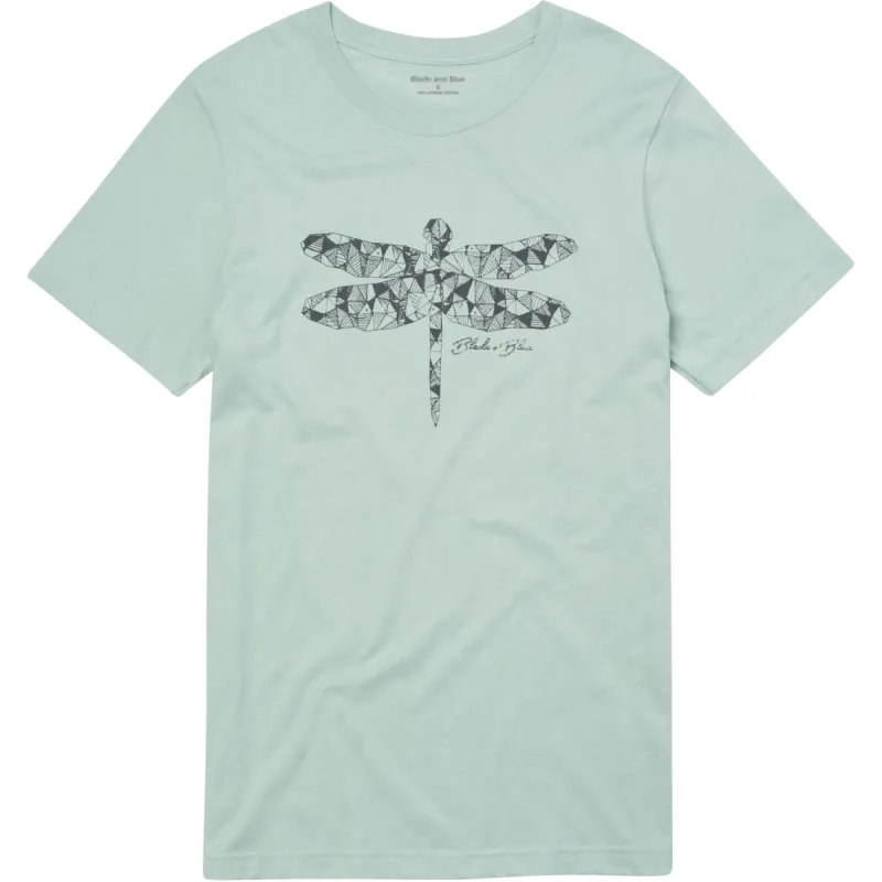 Pale Mint Crystallized Dragonfly Graphic T-Shirt (XL AVAILABLE) sold by Blade + Blue
