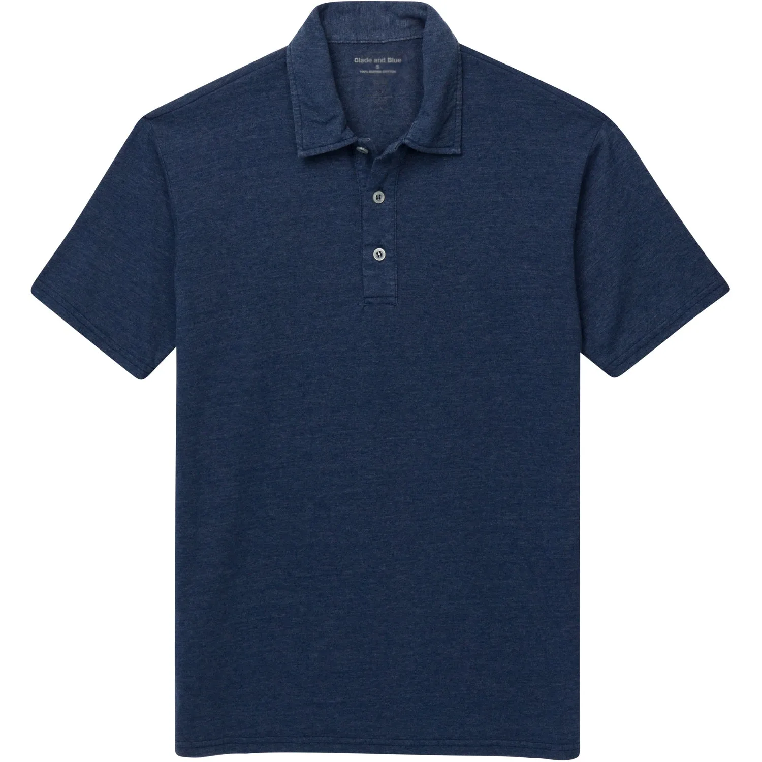 The "Driver" Tri-Blend Polo T-Shirt In Deep Blue sold by Blade + Blue