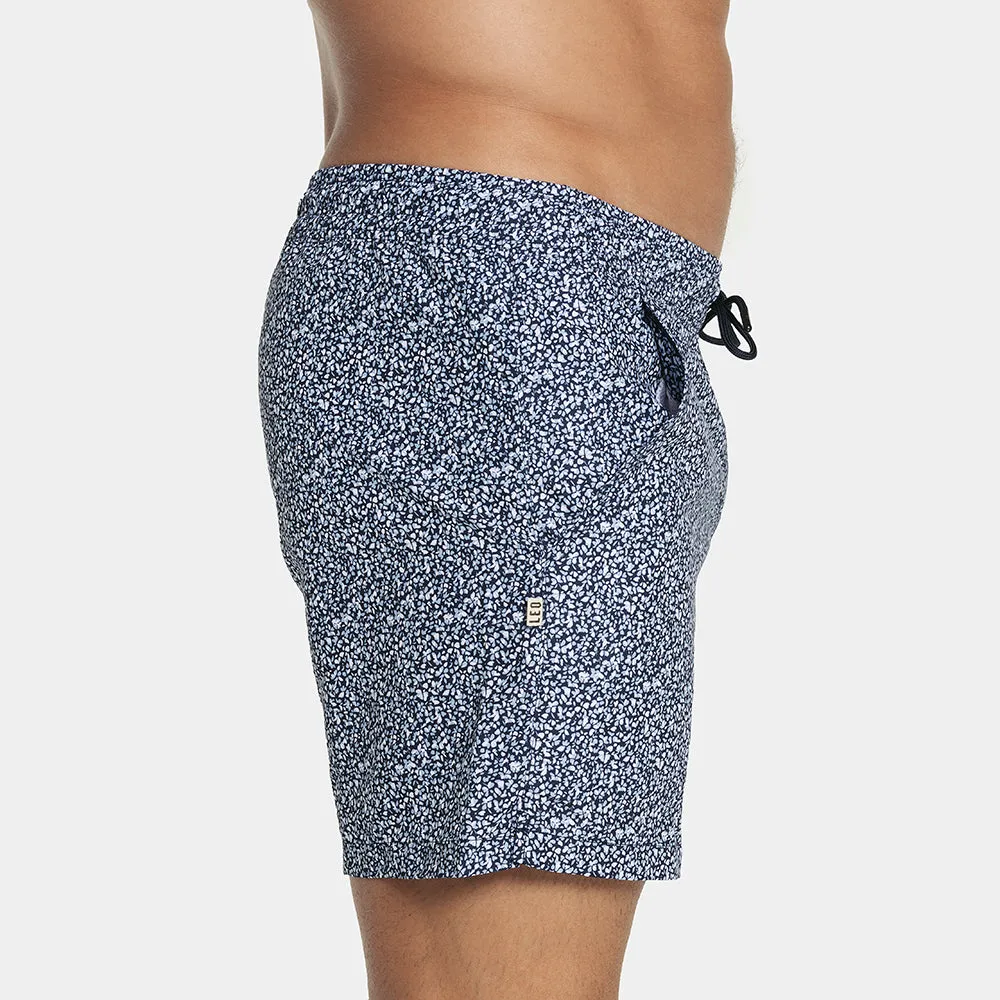 5" Inseam Swim Trunk in Blue Mini Floral sold by Blade + Blue product image thumbnail 3