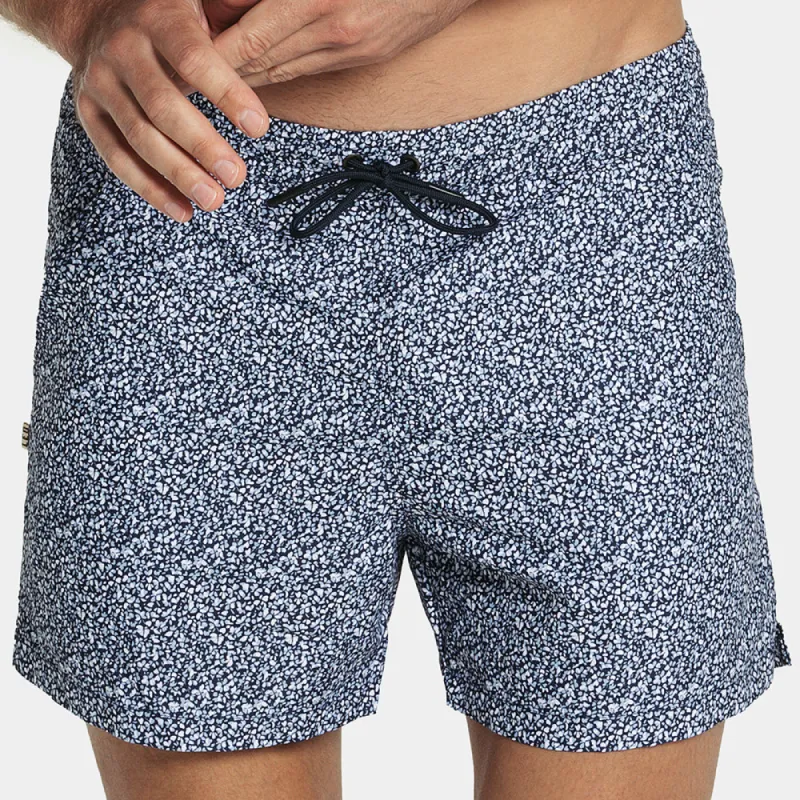 5" Inseam Swim Trunk in Blue Mini Floral sold by Blade + Blue