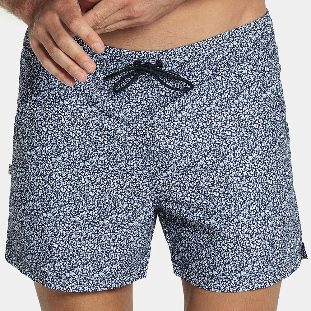 5" Inseam Swim Trunk in Blue Mini Floral sold by Blade + Blue