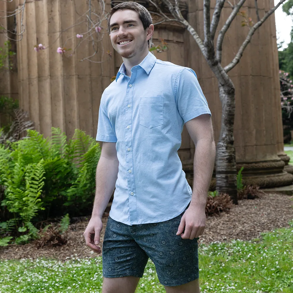 CHAMBERS Short Sleeve Shirt in Light Chambray Blue (Size XXL) sold by Blade + Blue product image thumbnail 2