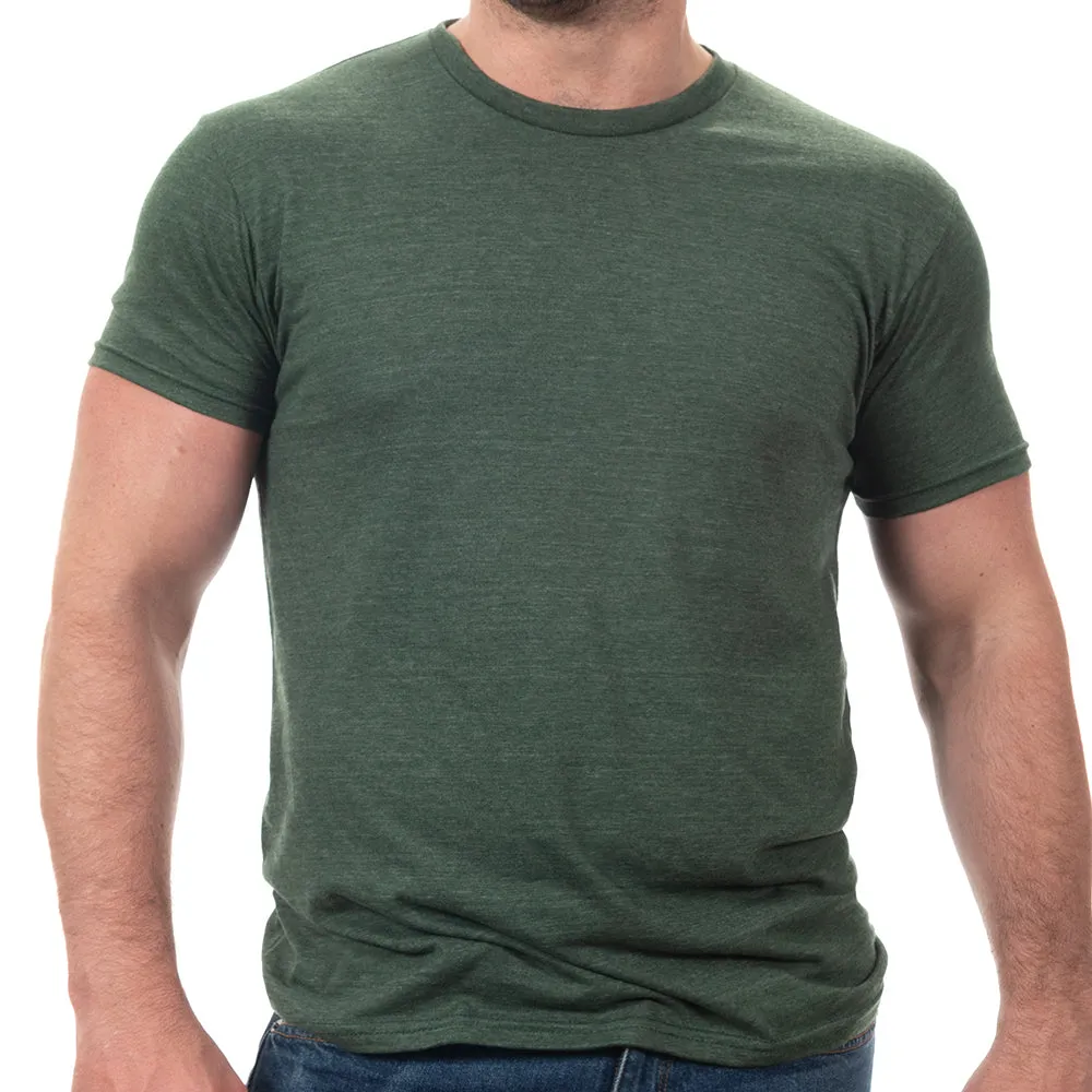 Forest Green Heather Tri Blend T-Shirt sold by Blade + Blue