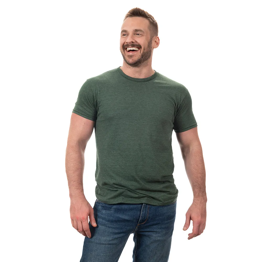 Forest Green Heather Tri Blend T-Shirt sold by Blade + Blue product image thumbnail 3