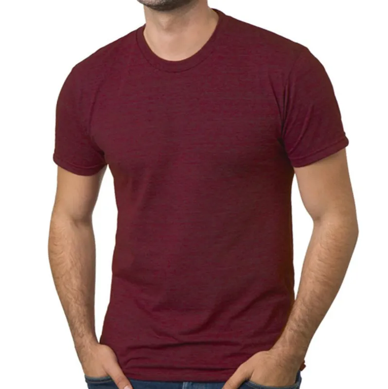 Cranberry Heather Tri Blend T-Shirt sold by Blade + Blue