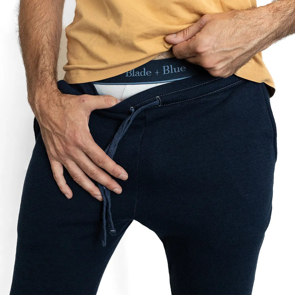 Blue-Black Heather Hugger Jogger Sweatpants sold by Blade + Blue product image thumbnail 4