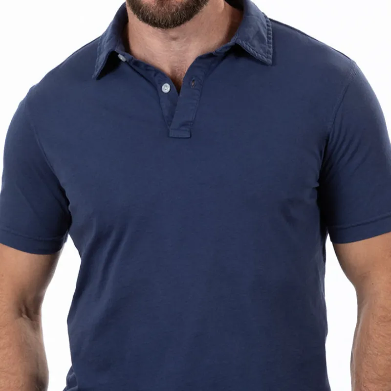 #87 SAMPLE SALE: Navy Blue Polo T-Shirt (XXL Available) sold by Blade + Blue