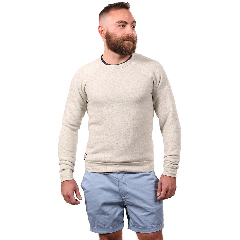 Oatmeal Heather Tri-Blend Raglan Sleeve Crewneck Sweatshirt sold by Blade + Blue product image thumbnail 2
