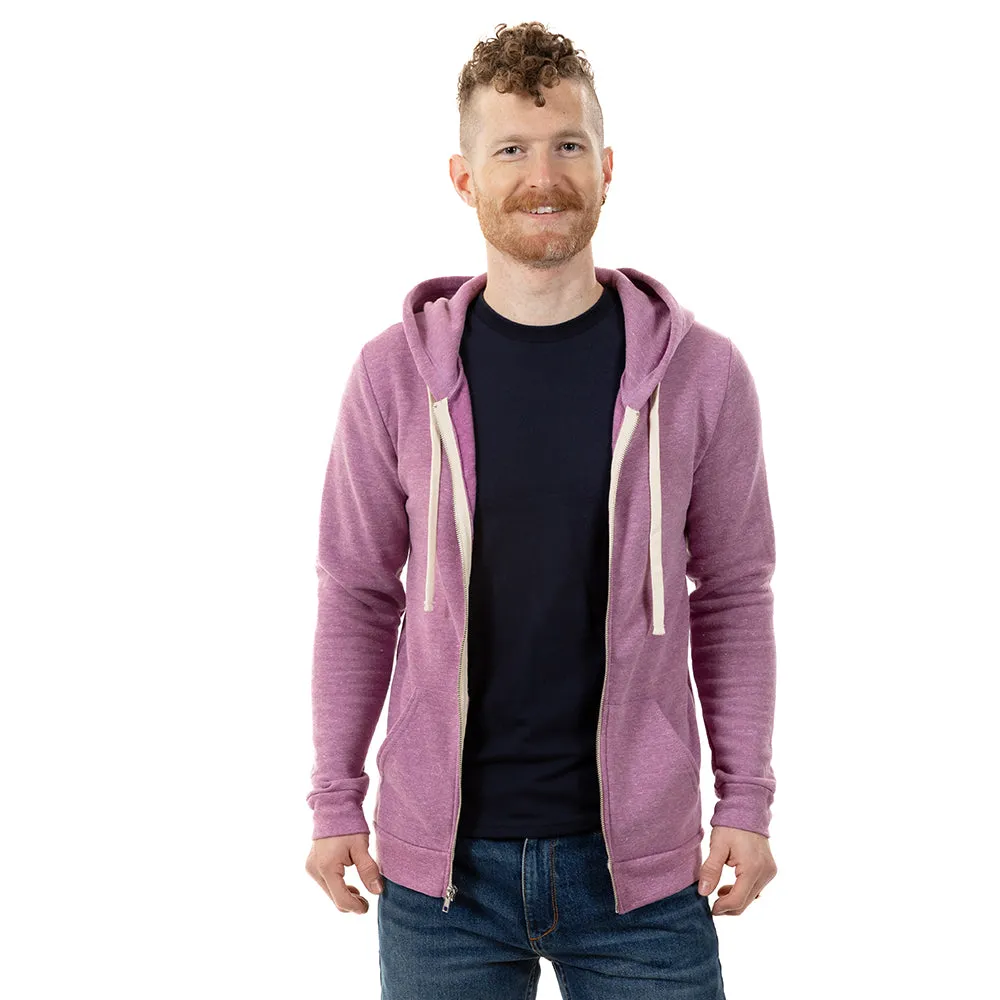 Orchid Purple Heather Full Zip Hoodie sold by Blade + Blue product image thumbnail 2