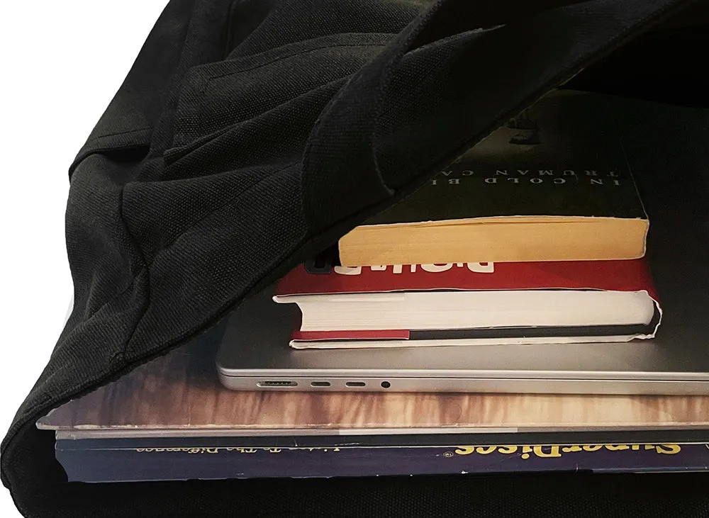 Cargo Tote in Black Cotton Canvas sold by Blade + Blue product image thumbnail 2