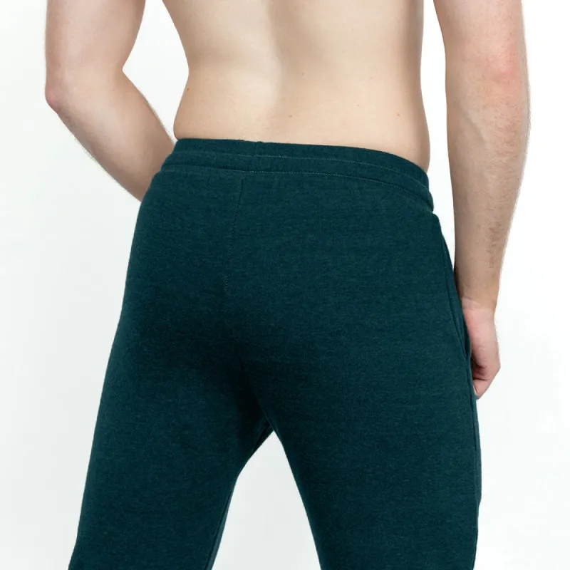 Crystal Teal Heather Hugger Jogger Sweatpants sold by Blade + Blue