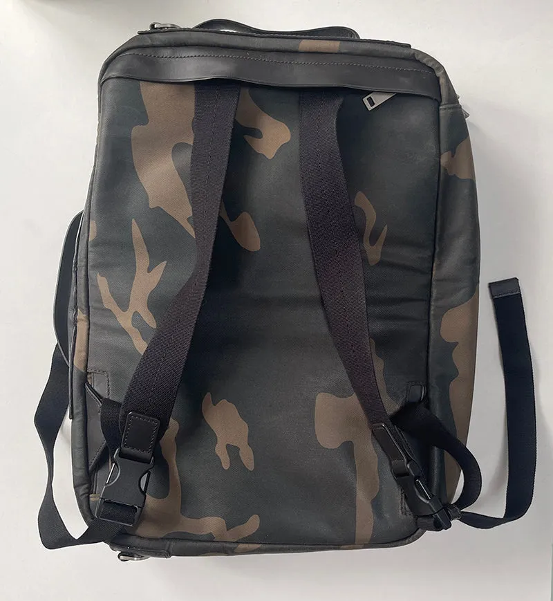 Jack Spade Camouflage & Leather Backpack / Briefcase Hybrid Bag sold by Blade + Blue product image thumbnail 2