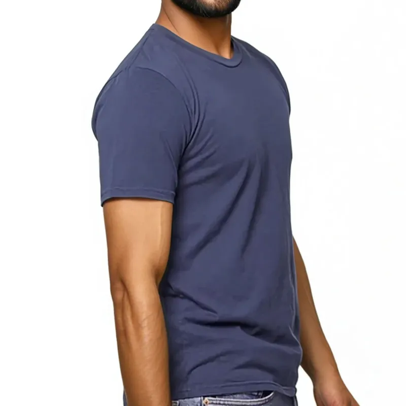 True Blue Pigment Dyed Cotton Classic Short Sleeve Tee - Made In USA (SIZE XL) sold by Blade + Blue