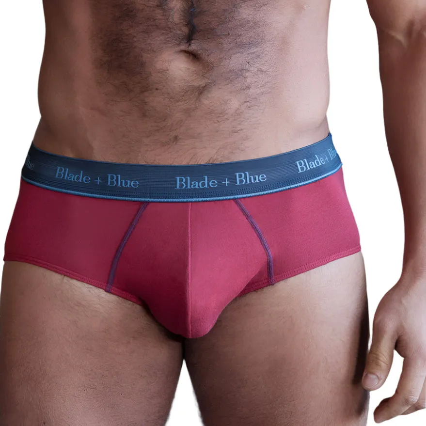 Red Classic Fit Brief Underwear - Made In USA sold by Blade + Blue
