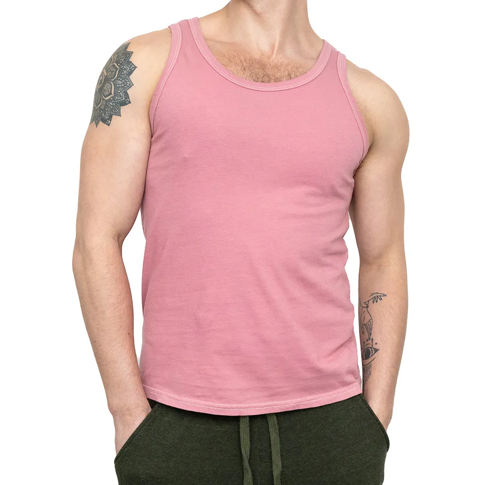 The "Bruiser" Cotton Tank Top in Spring Pink (L & XL) sold by Blade + Blue product image thumbnail 3